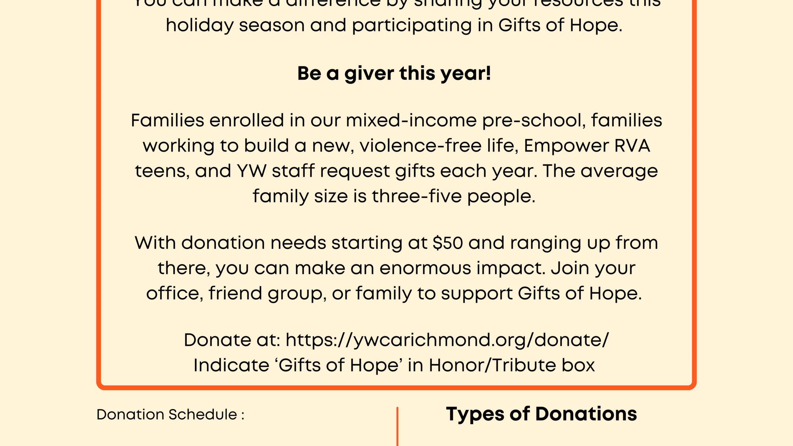 Gifts of Hope General Form