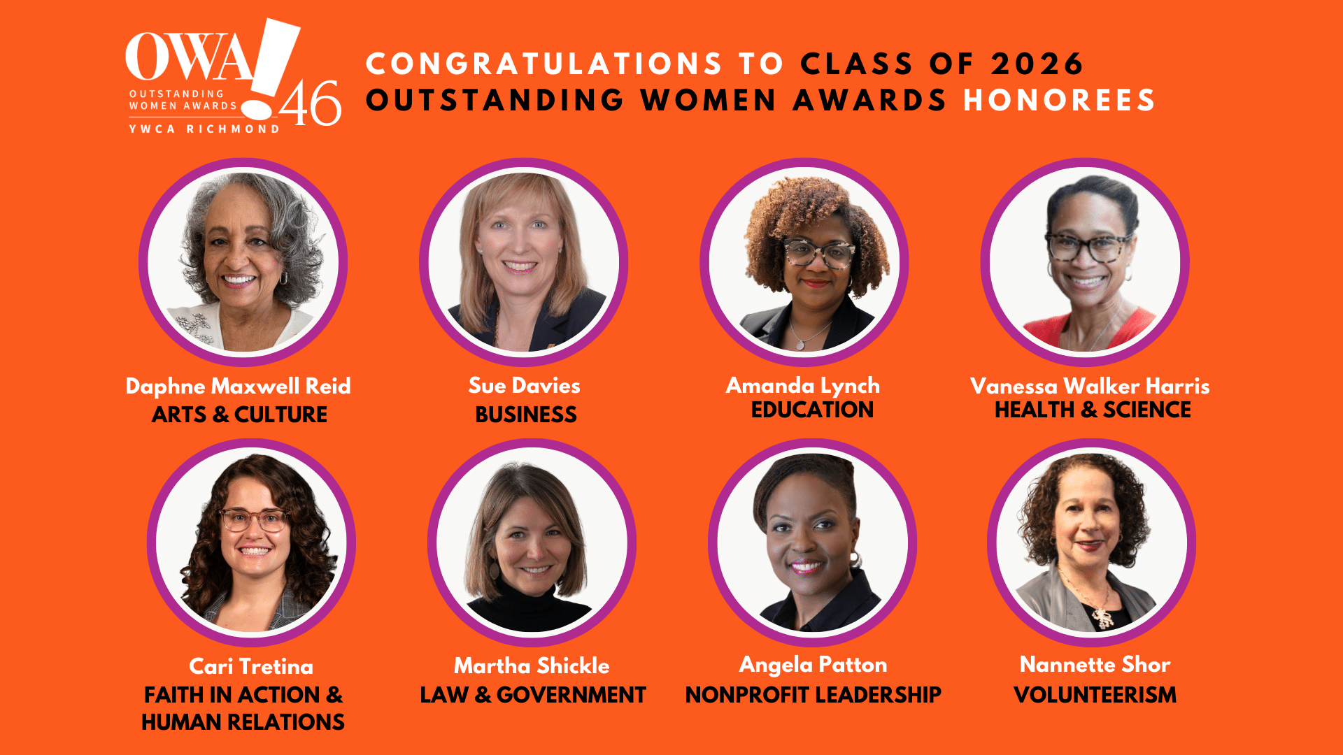 Outstanding Women Awards Class of 2026