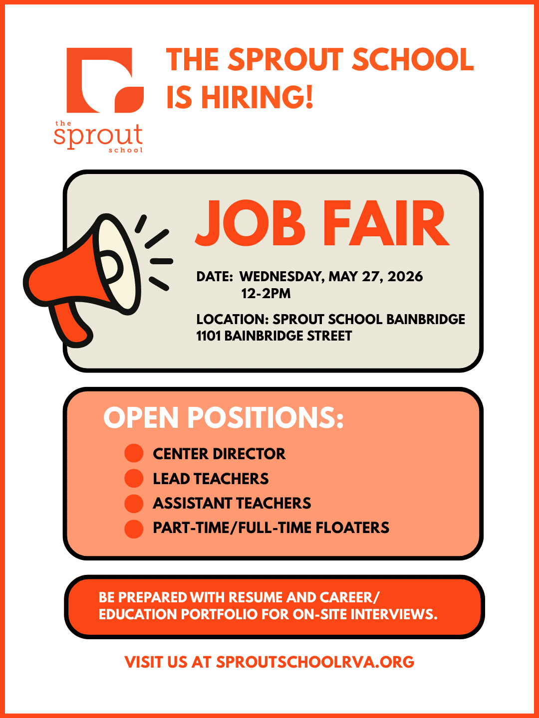 Feria de empleo Sprout, mayo de 2026, Insta